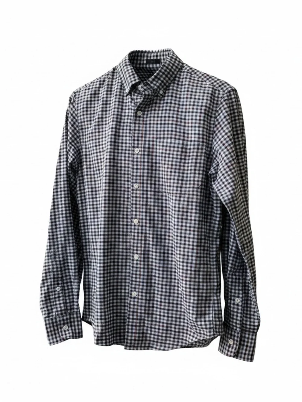 J.Crew Men's Casual Slim FitButton Down Shirt Sz Small Checkered White Black Red